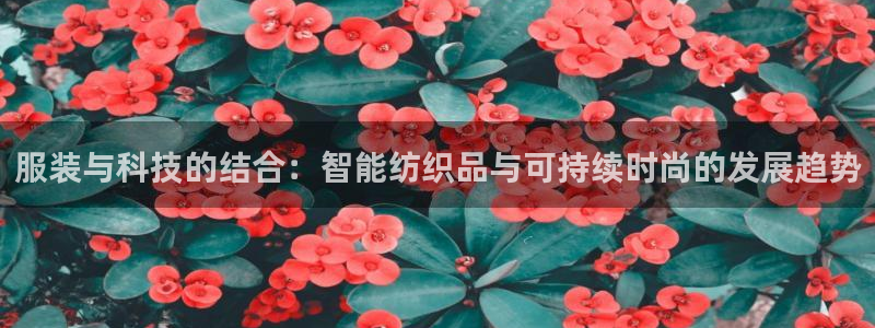 乐发彩票最新平台官网：服装与科技的结合：